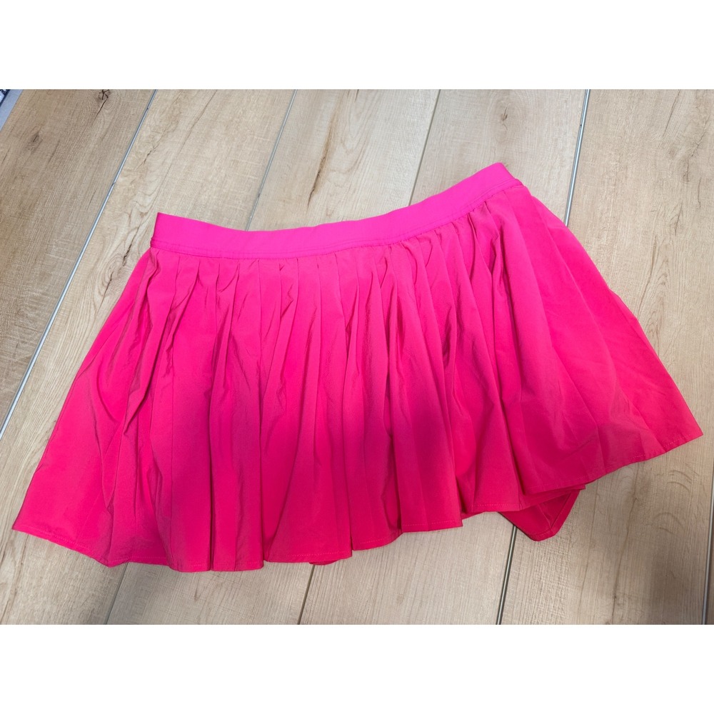 Lululemon Athletic Skort Womens 14 Pink Pleated Tennis Golf Skirt LW8ALRS
